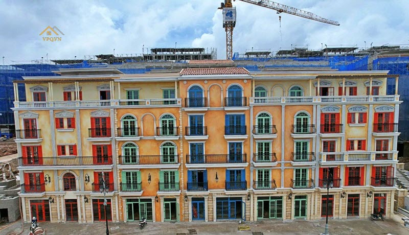 Tiến độ Shophouse The Center Ph&uacute; Quốc th&aacute;ng 8/2021- Ảnh 3